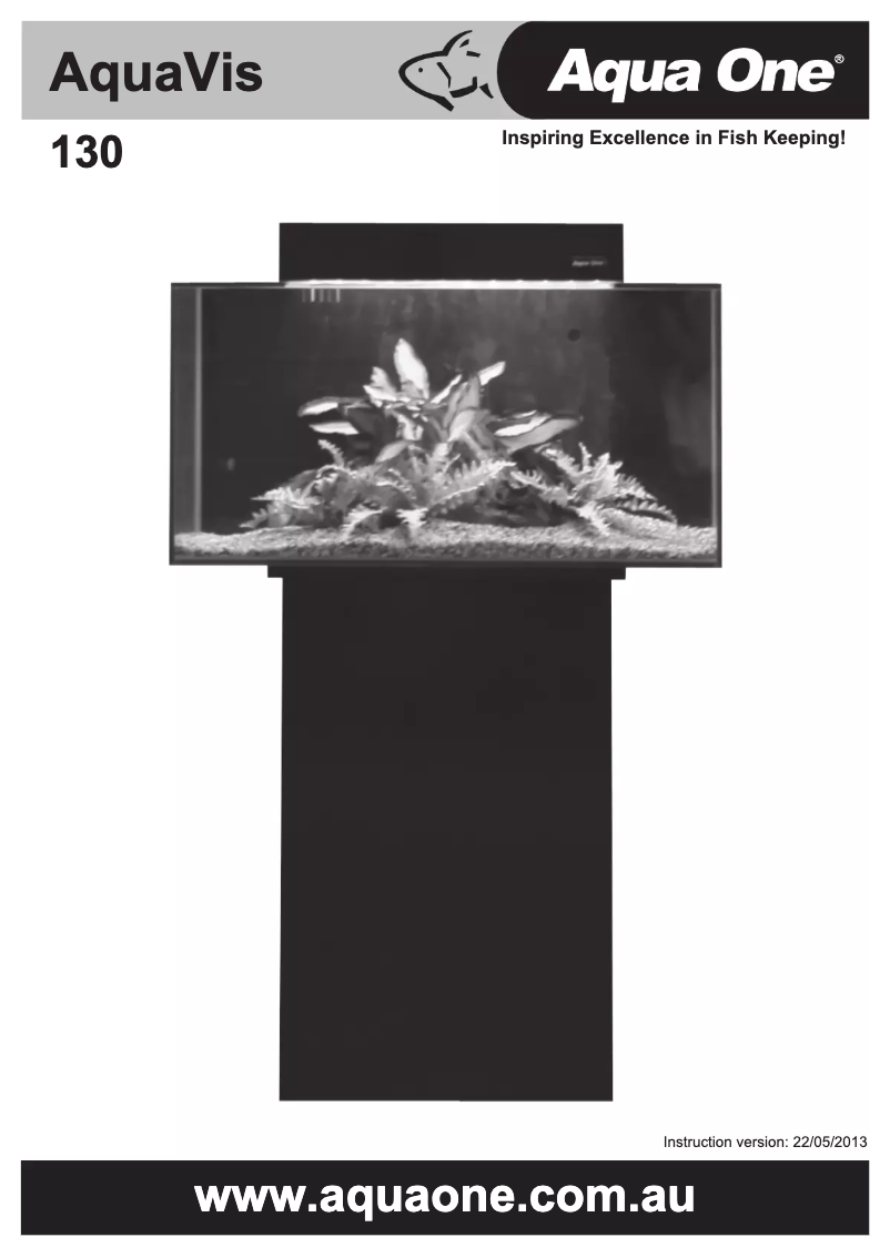 First page image of the manual for AquaVis 130