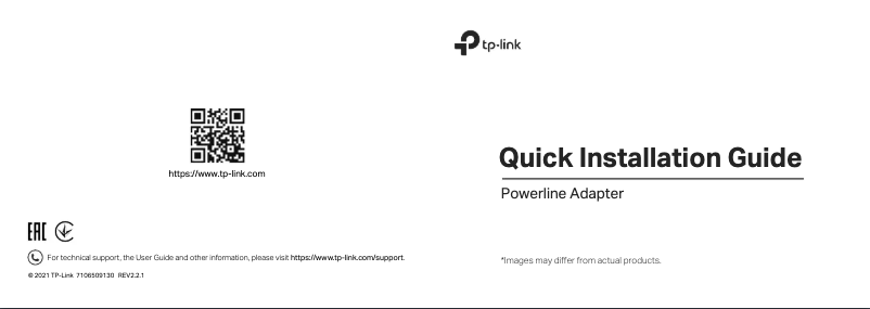 Page 1 of the manual User Manual TP-Link TL-PA2010