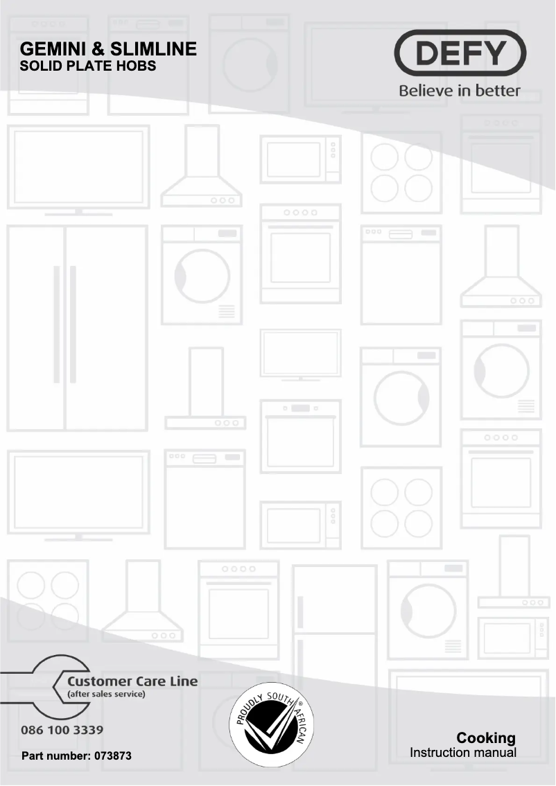 First page image of the manual for DHD332