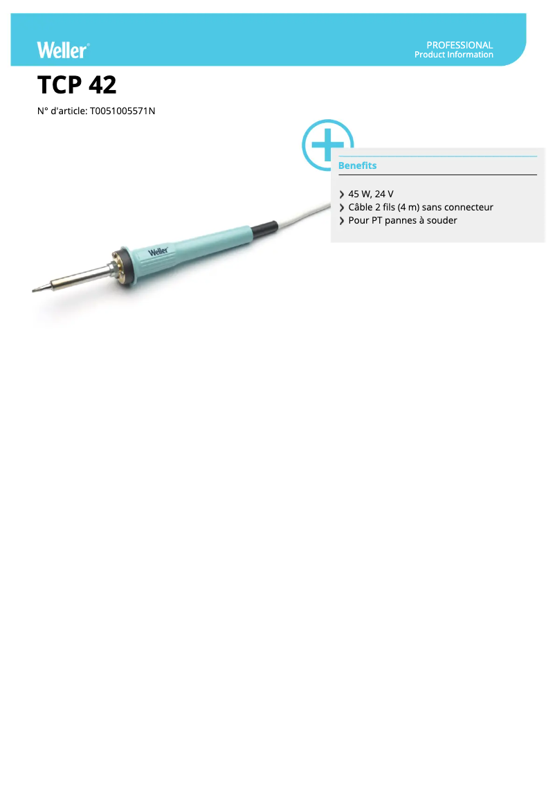 First page image of the manual for TCP 42