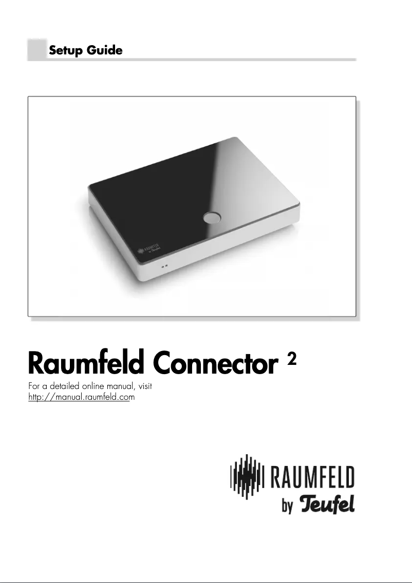 Page 1 of the manual User Manual Teufel Raumfeld Connector