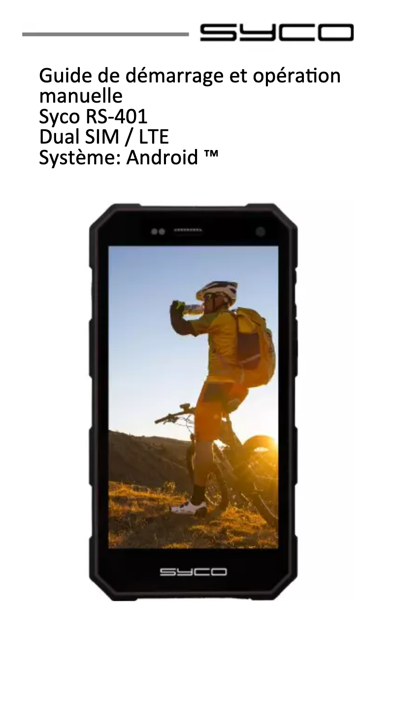 Page 1 of the manual User Manual Syco RS-401