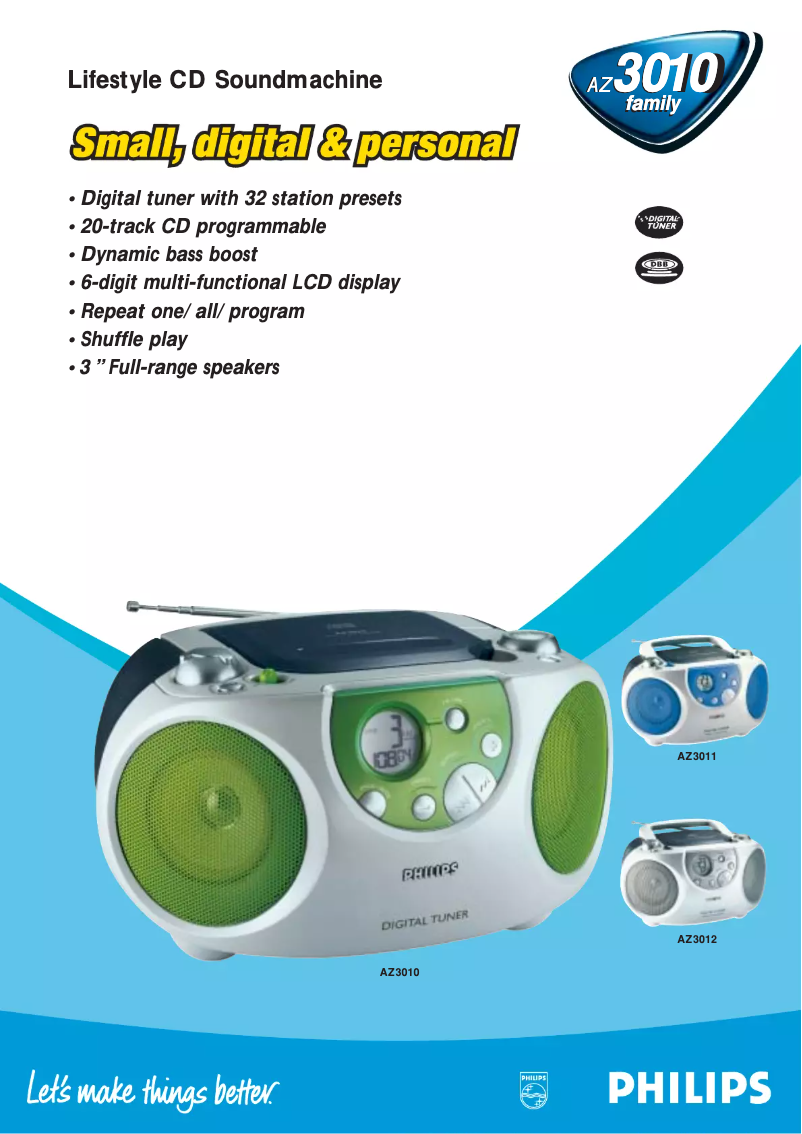 First page image of the manual for AZ3012