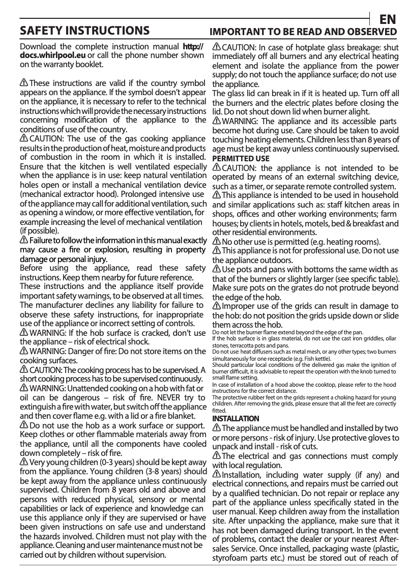 First page image of the manual for GOR 625/NB1