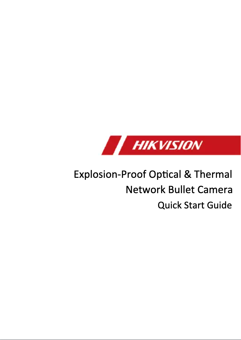 Page 1 of the manual Quick Start Guide Hikvision DS-2TD2528T-7/Q