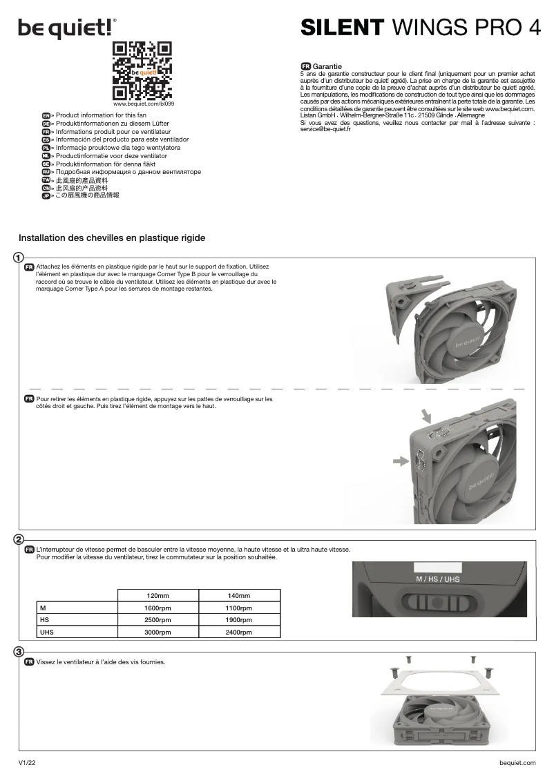 First page image of the manual for Silent Wings Pro 4