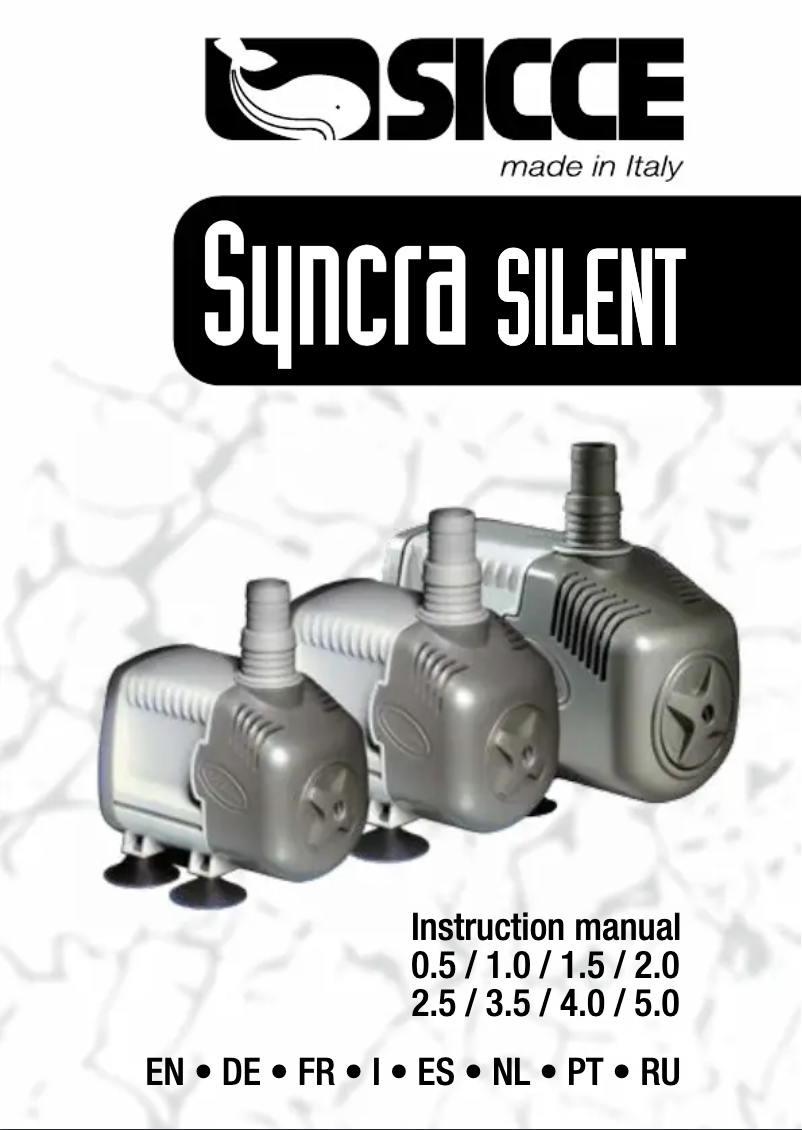 First page image of the manual for Syncra silent 3.5