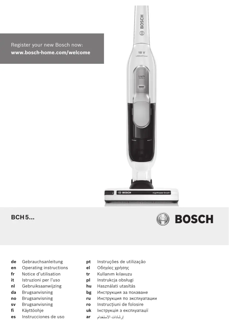 Page 1 of the manual User Manual Bosch BCH51830GB