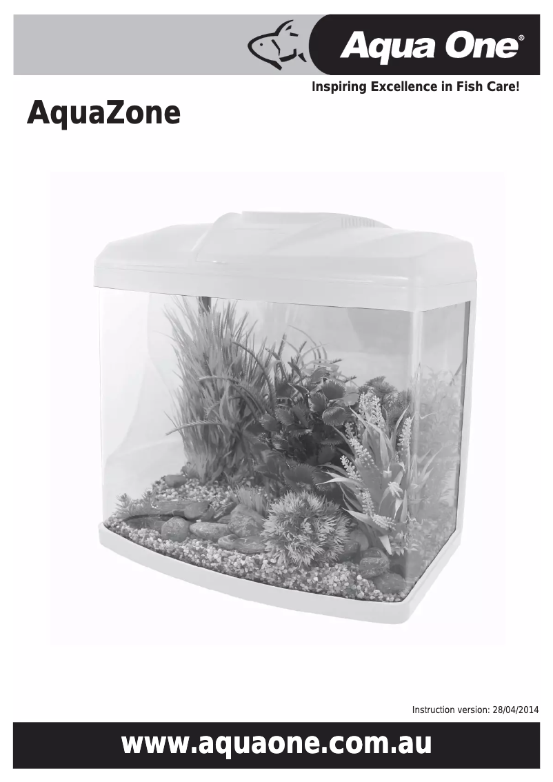 First page image of the manual for AquaZone