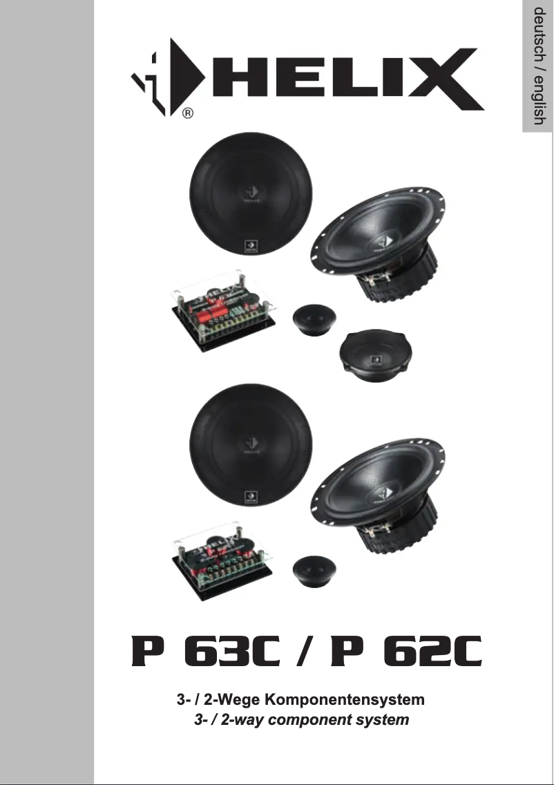 Page 1 of the manual User Manual Helix P 62C