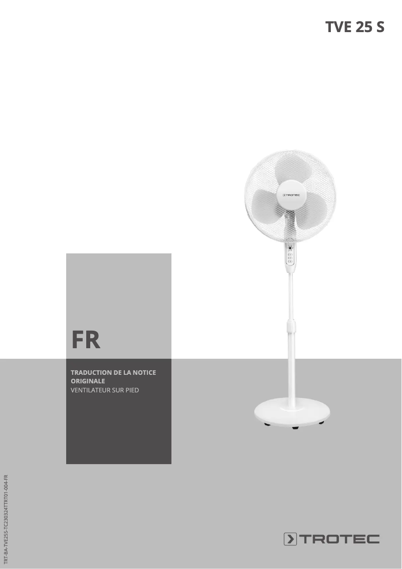 First page image of the manual for TVE 25 S