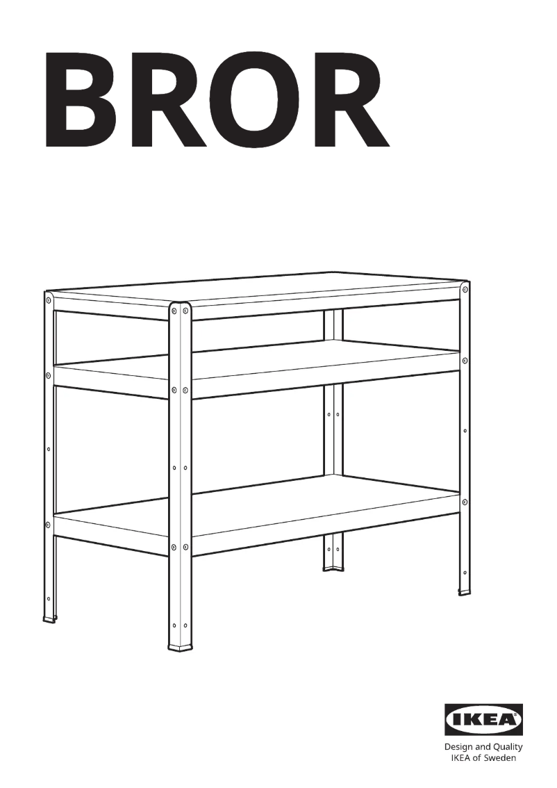 Page 1 of the manual User Manual Ikea BROR 403.332.81