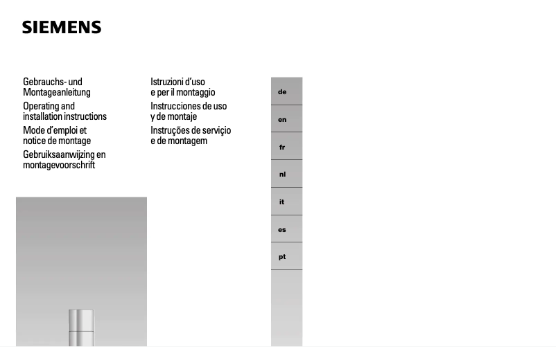 First page image of the manual for LC955KA40