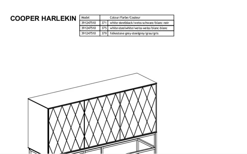 First page image of the manual for Cooper Harlekin