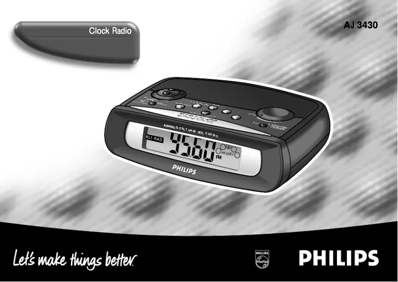 First page image of the manual for AJ3431