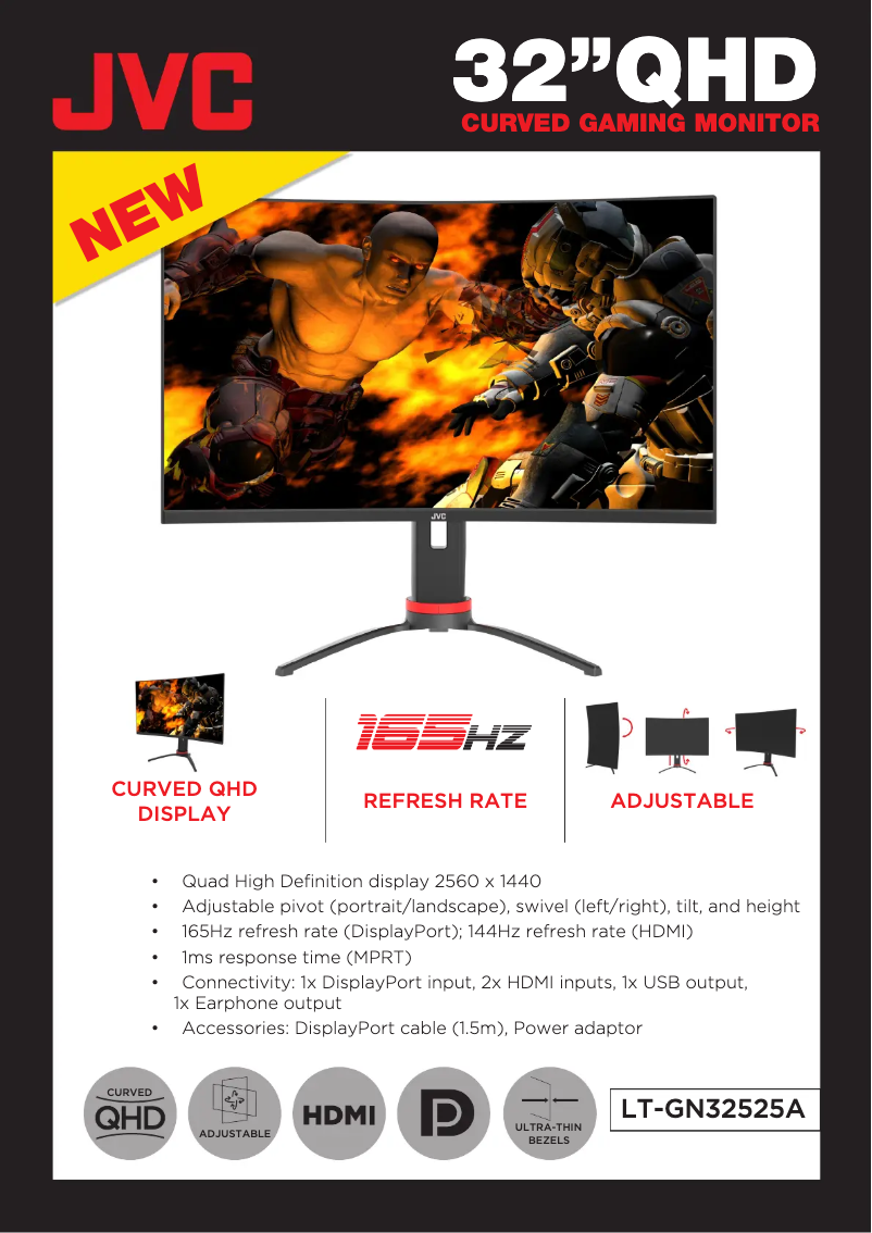 Page 1 of the manual User Manual JVC LT-GN32525A