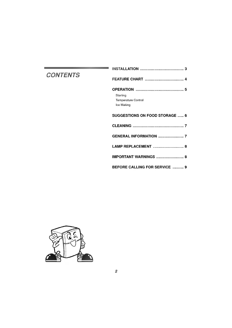 First page image of the manual for GR-522CV