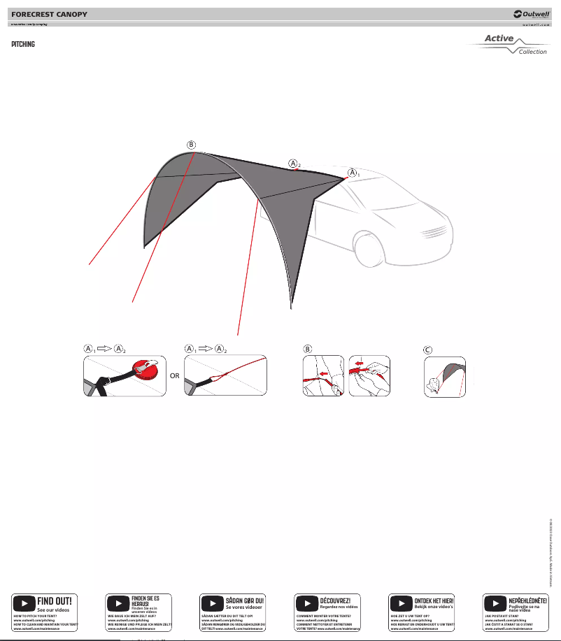 Page 1 of the manual User Manual Outwell Forecrest Canopy