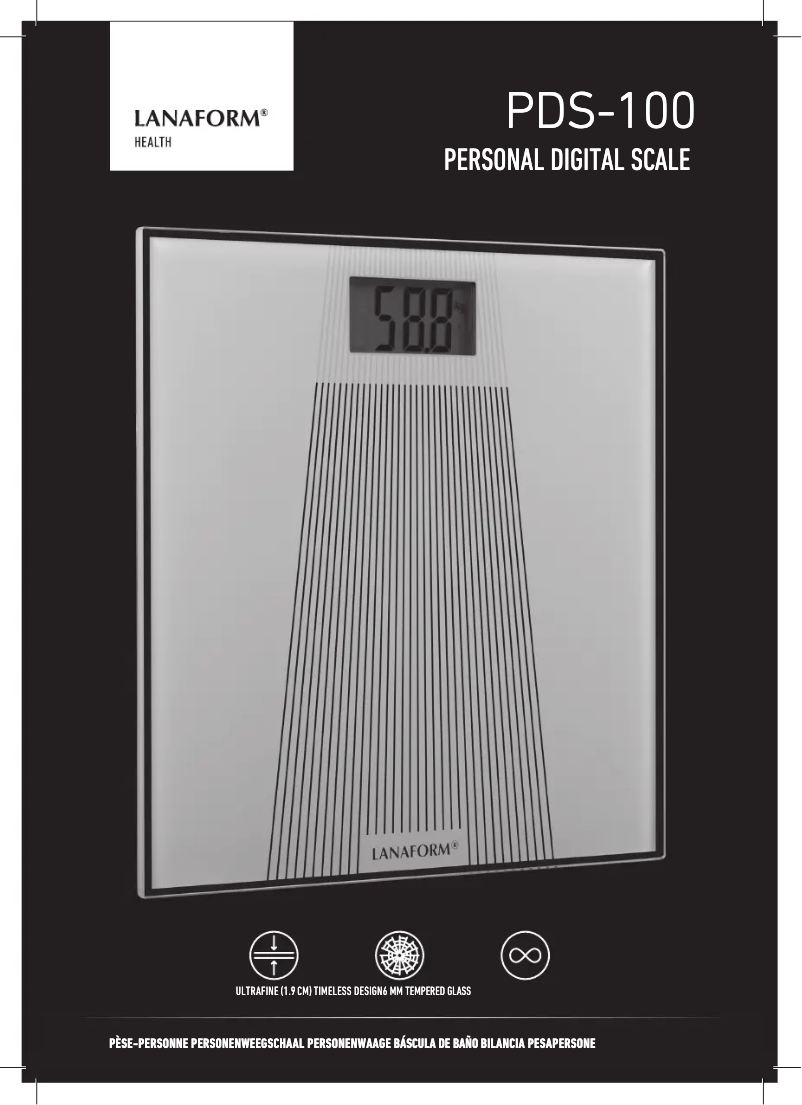Page 1 de la notice Manuel utilisateur Lanaform PDS-100