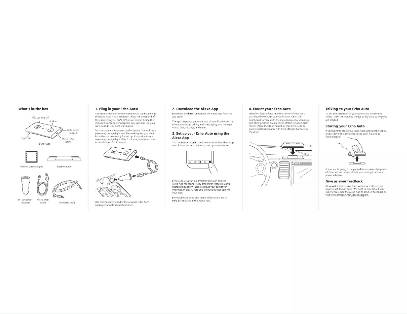First page image of the manual for Echo Auto (1st Gen)