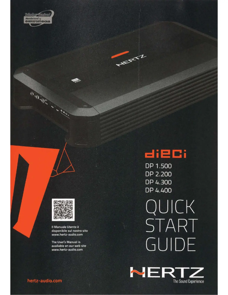 Image de la première page du manuel de l'appareil Dieci DP 4.300