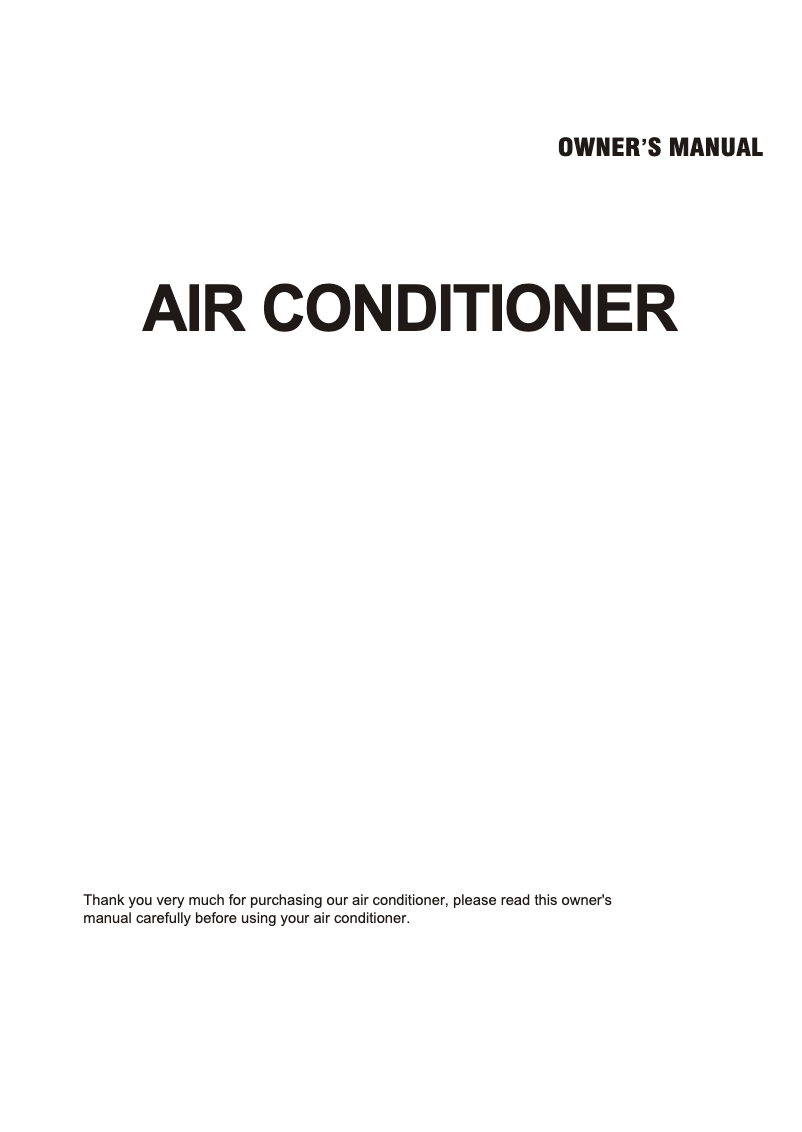 Page 1 of the manual User Manual Midea MTA3-18HRN1