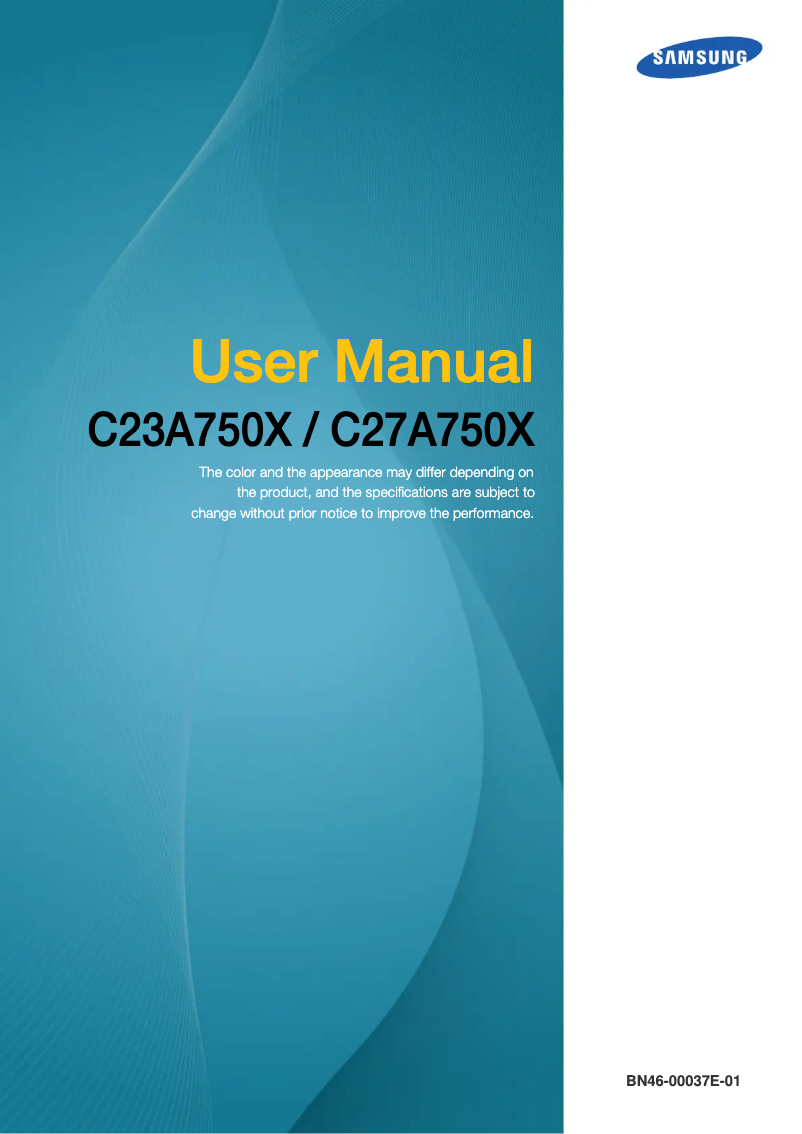 First page image of the manual for C27A750X