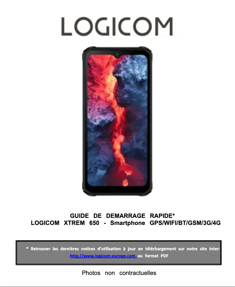 Page 1 of the manual User Manual Logicom Five