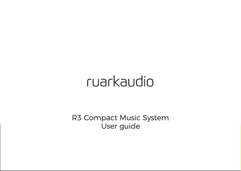 First page image of the manual for R3 Mk1