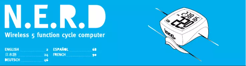 Page 1 of the manual User Manual Knog Nerd 5