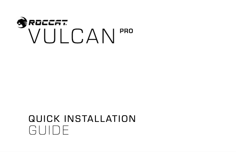 First page image of the manual for Vulcan Pro