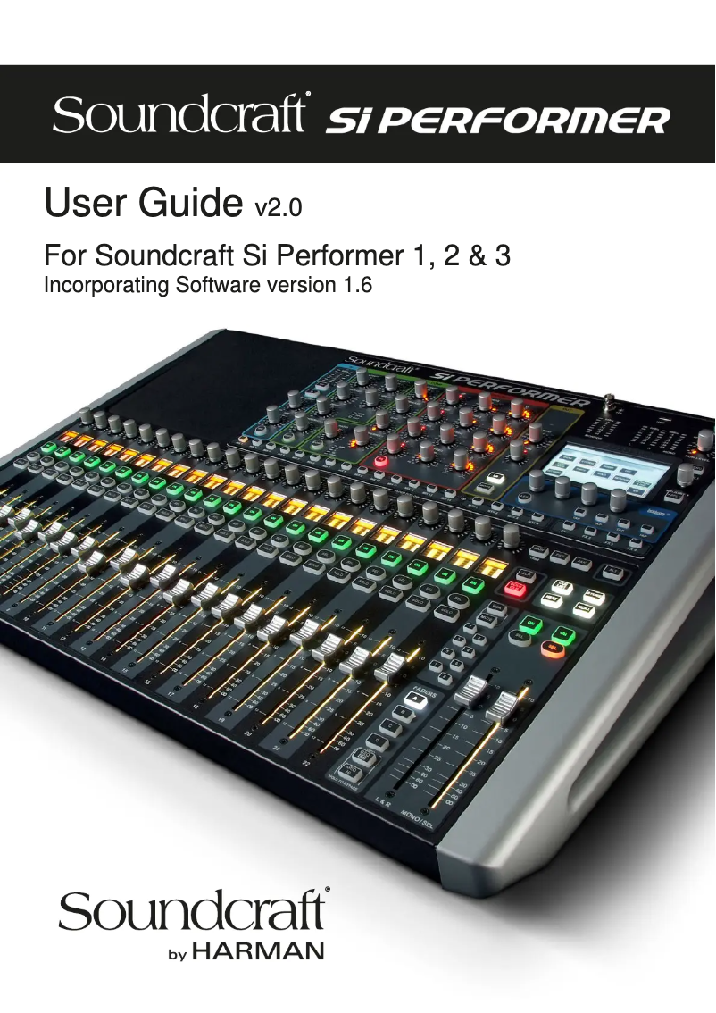 Page 1 of the manual Brochure Soundcraft Si Performer 1