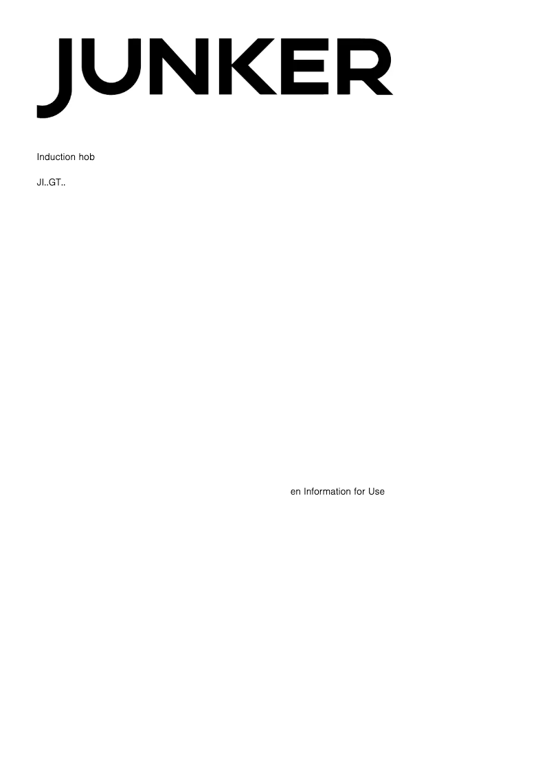 Page 1 of the manual Instructions / Assembly Junker JI36GT58