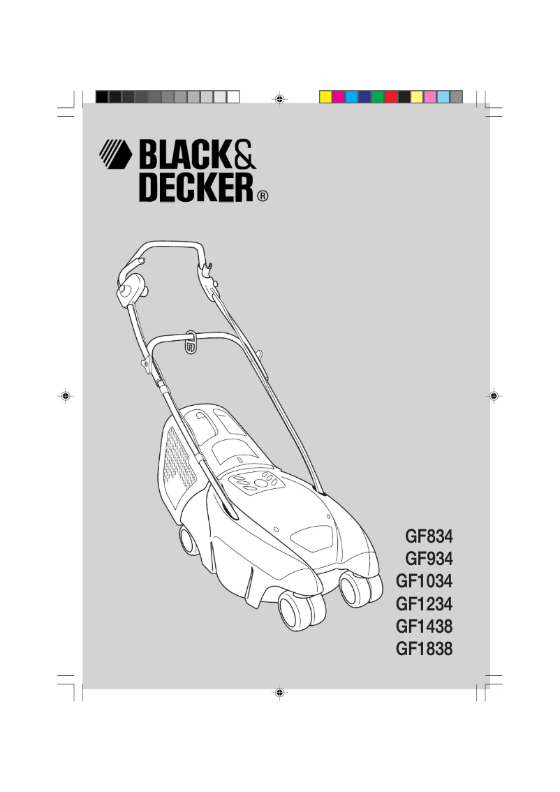 Page 1 of the manual User Manual Black & Decker GF1838 Type 2