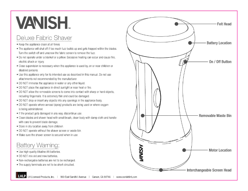 First page image of the manual for DELUXE