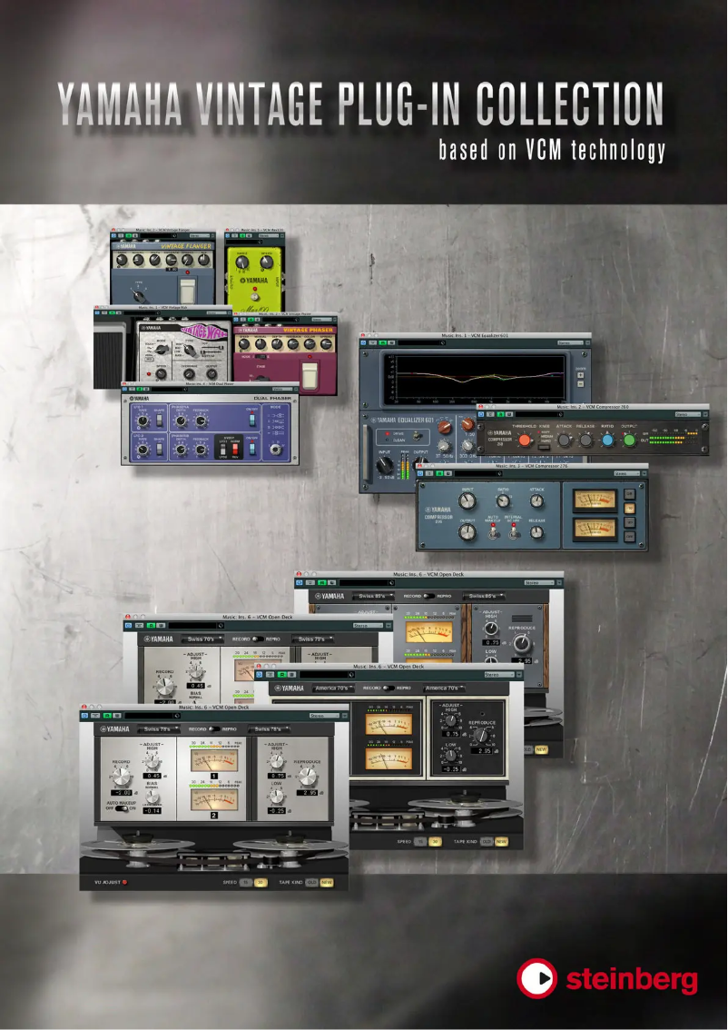 Page 1 of the manual User Manual Steinberg Yamaha Vintage Plug-in Collection