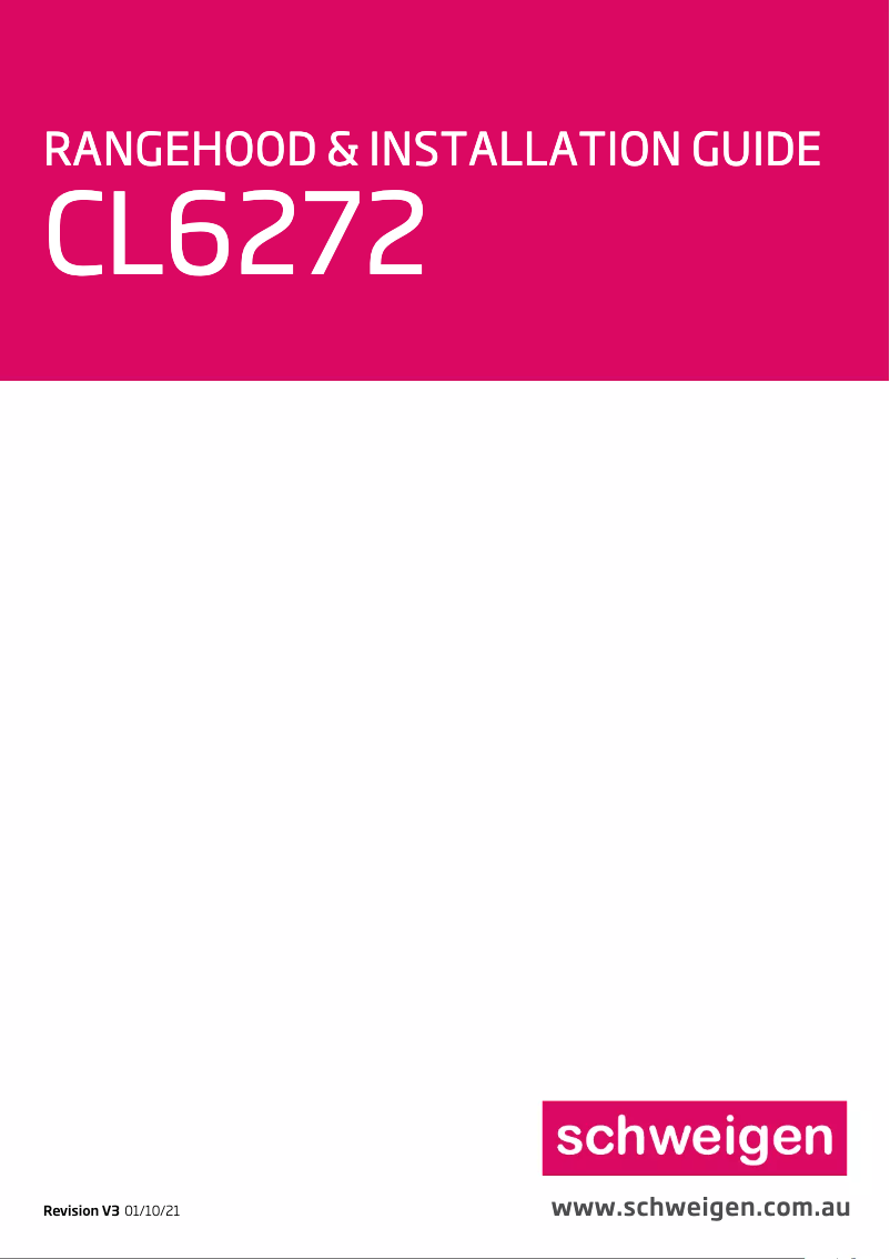 First page image of the manual for CL6272