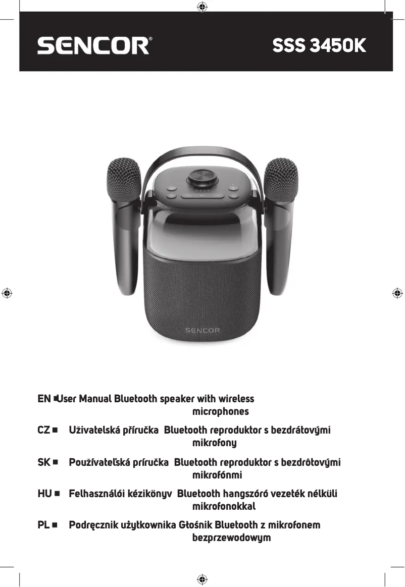 Page 1 of the manual User Manual Sencor SSS 3450K