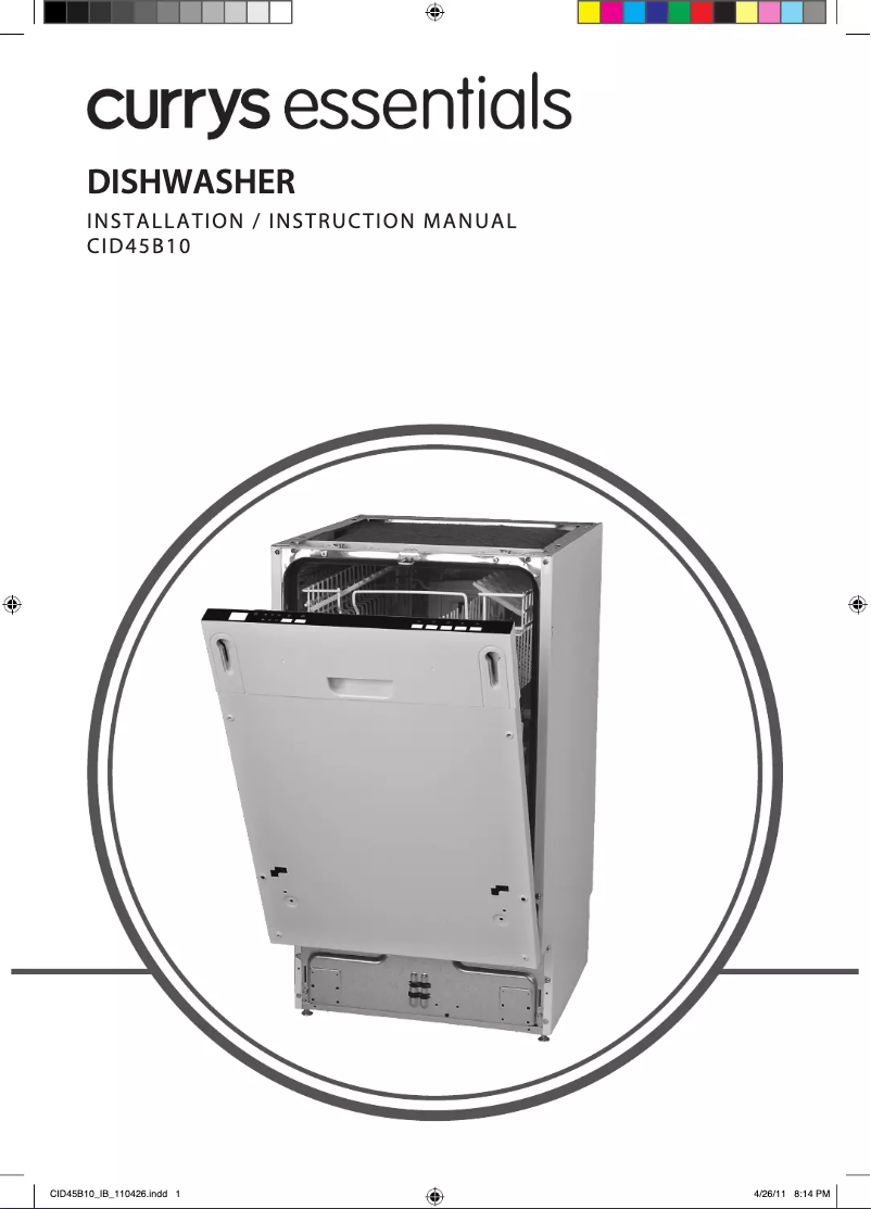 Page 1 of the manual User Manual Currys Essentials CID45B10