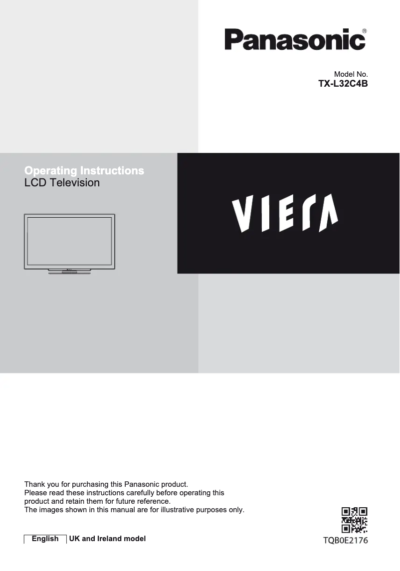 Page 1 of the manual User Manual Panasonic Viera TX-L32C4B