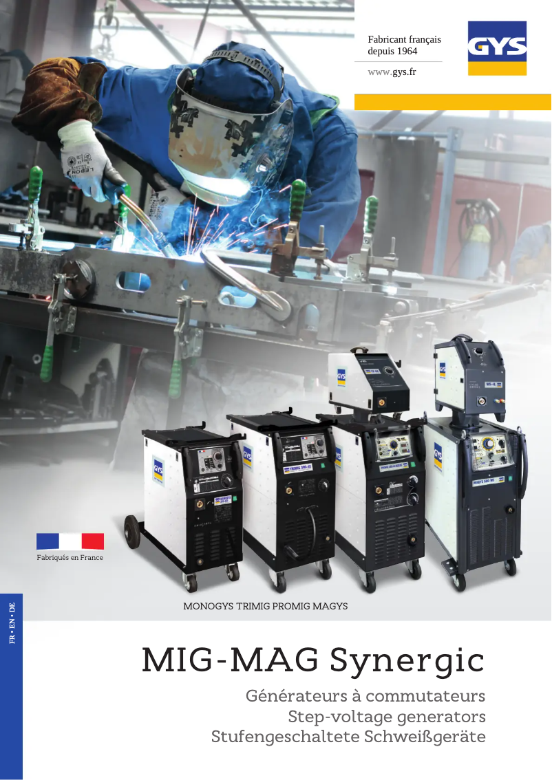 Page 1 of the manual Brochure GYS Promig 400 4S