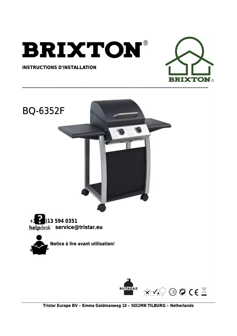Page 1 of the manual User Manual Brixton BQ-6352