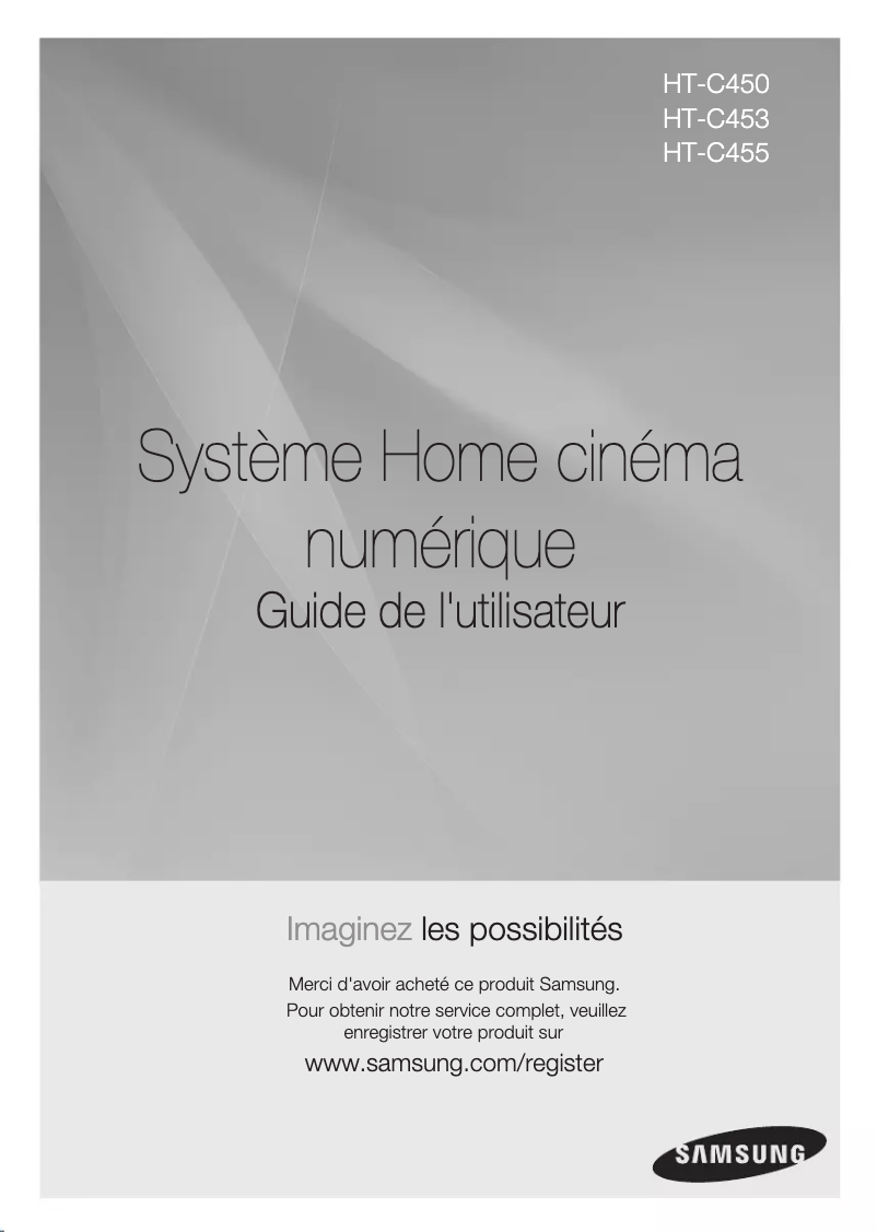 First page image of the manual for HT-C450