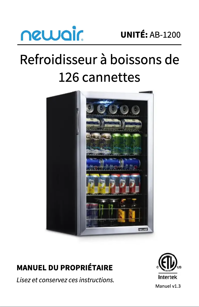 First page image of the manual for AB-1200