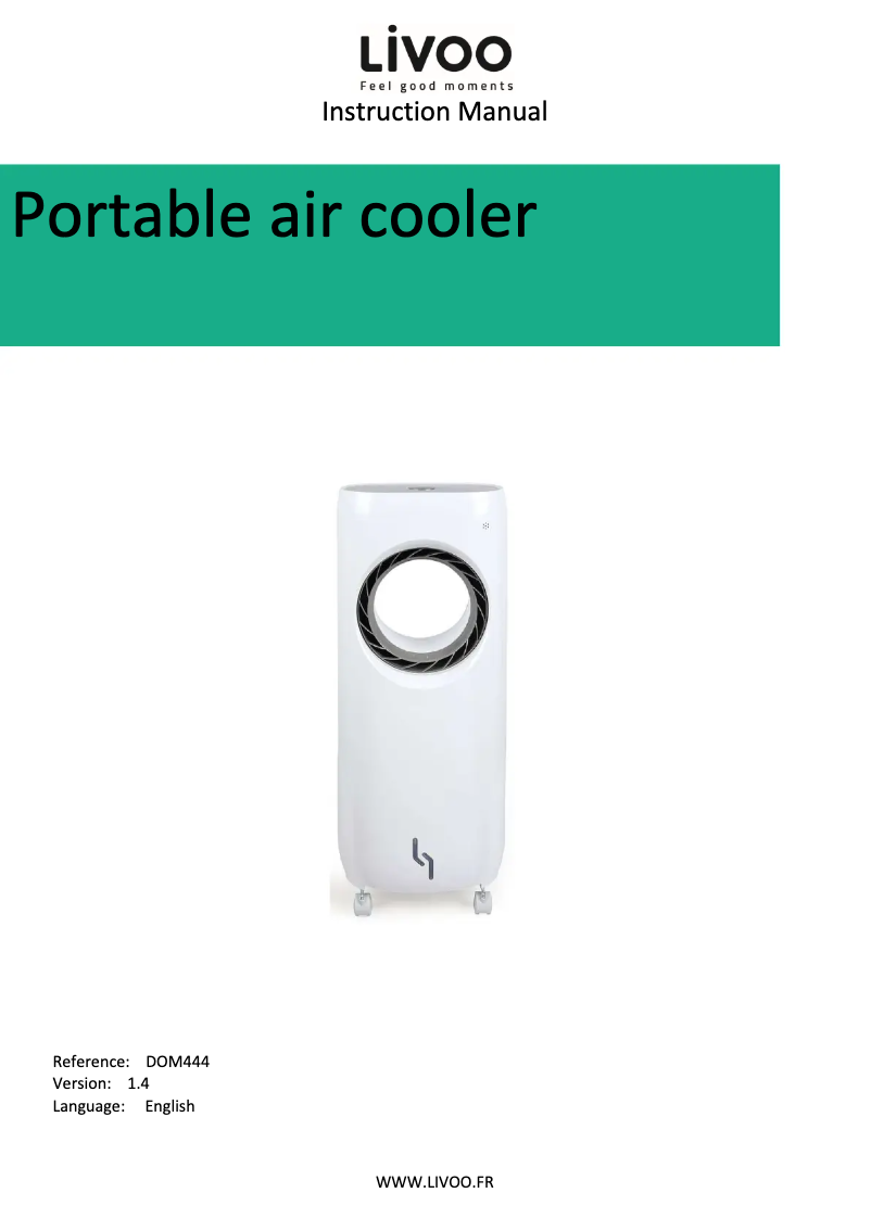 First page image of the manual for DOM444