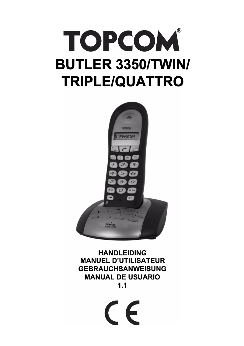 First page image of the manual for Butler 3350 twin