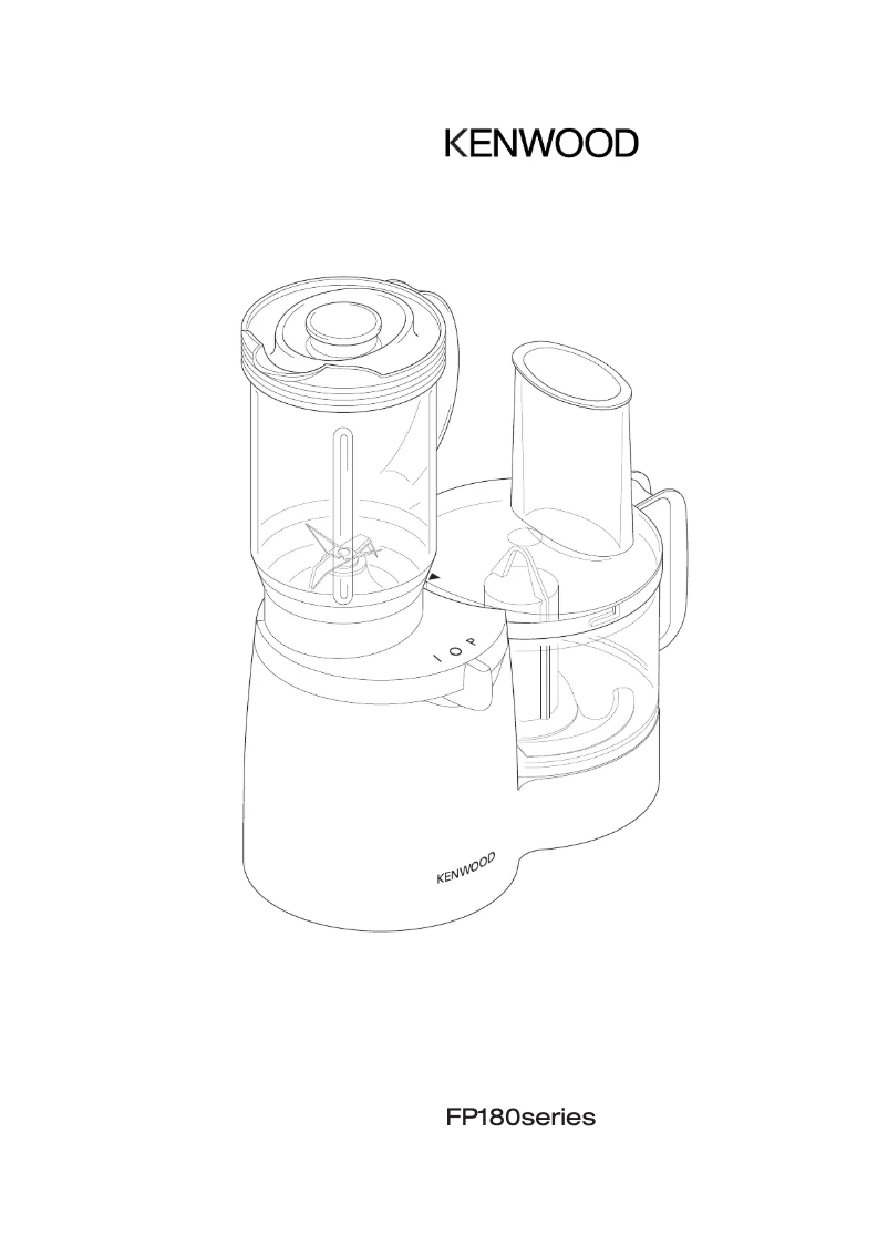 Page 1 of the manual User Manual Kenwood FP180