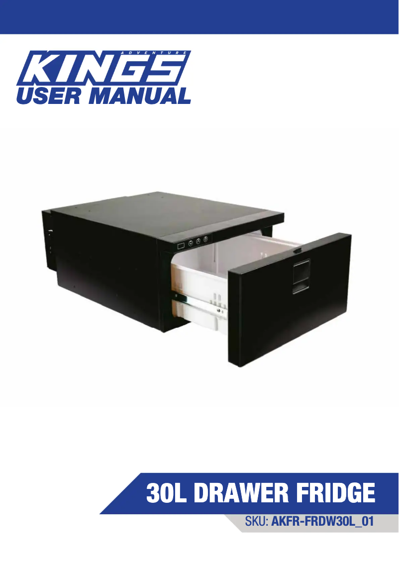 Page 1 of the manual User Manual Adventure Kings AKFR-FRDW30L_01