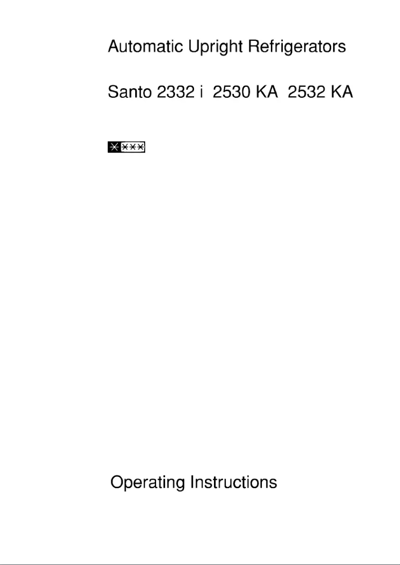 Page 1 of the manual User Manual AEG Santo 2332-4KA
