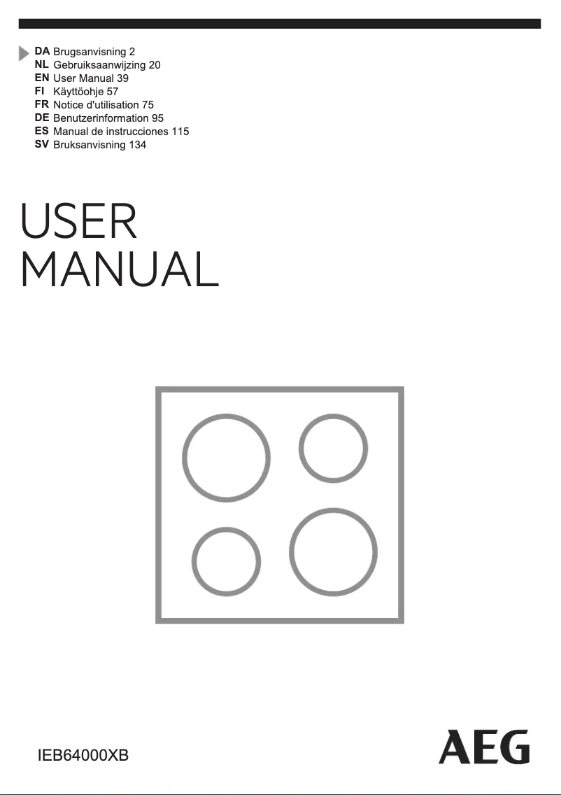First page image of the manual for IEB64000XB